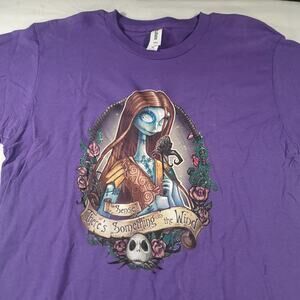 I Sense Theres Something in the Wind Tultex T-Shirt Mens Size Medium M Purple